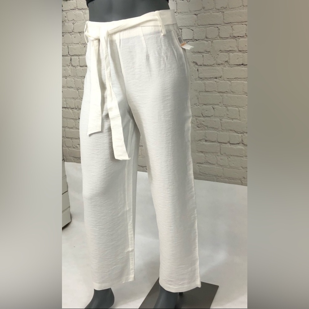 1.STATE Tie-Waist Straight-Leg Pants Size 2
 New with Tag